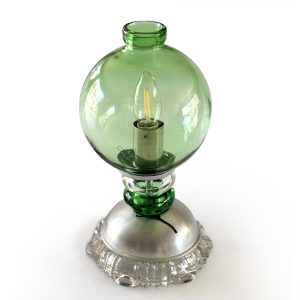 Lampe globe vert 'kaki'