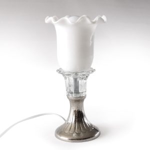 Lampe verrerie opaline narcisse