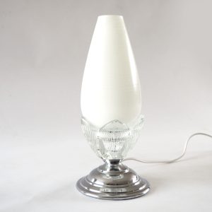 Lampe flute fleur cristal