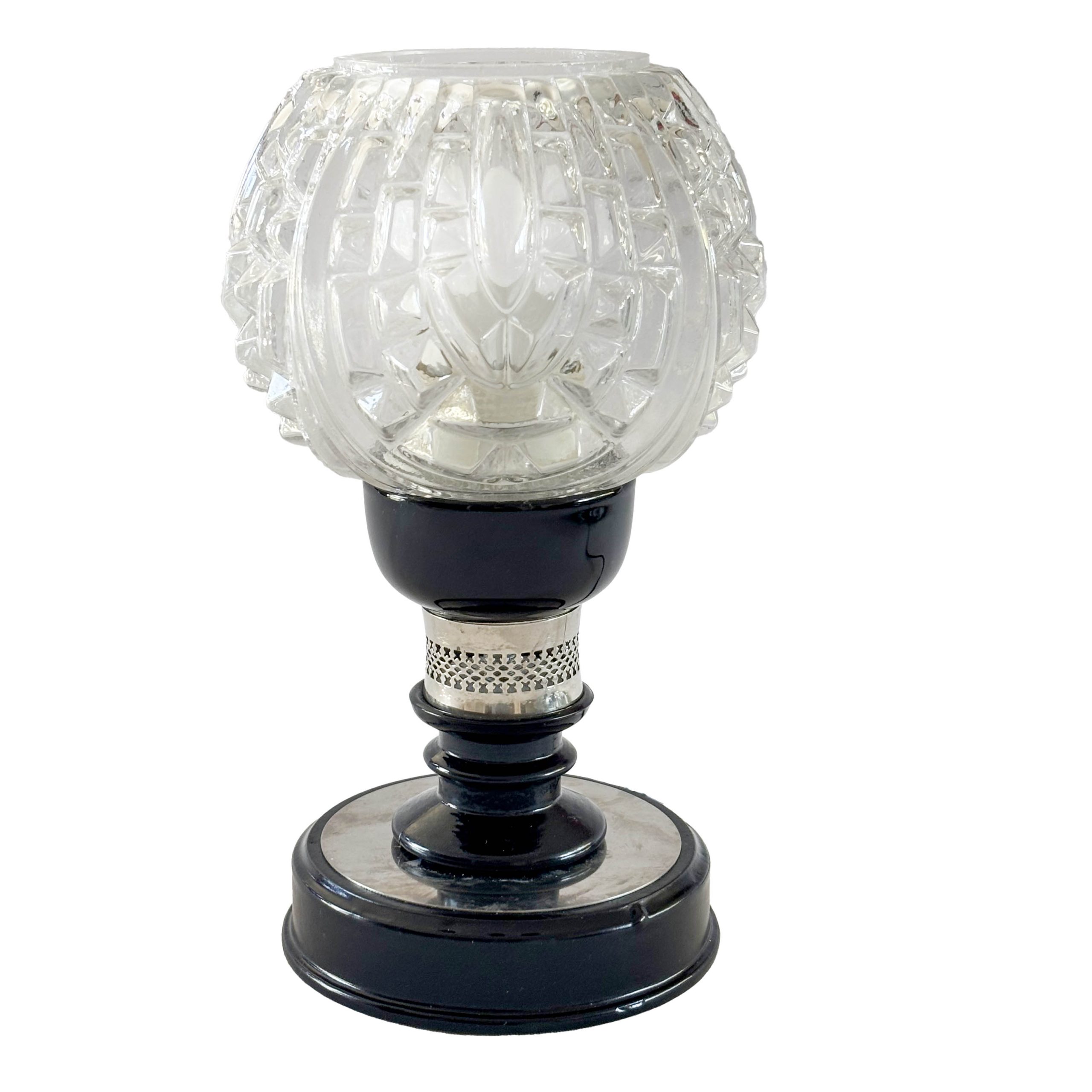 Lampe noire et argent 'kept'