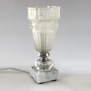 Lampe art déco et marbre 'kola'